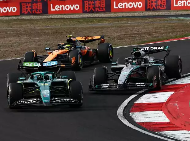 Lance Stroll, George Russell, Lando Norris Titel-Bild zur News: Lance Stroll, George Russell, Lando Norris
