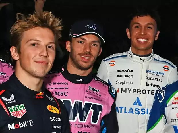 Liam Lawson, Pierre Gasly, Alexander Albon Titel-Bild zur News: Liam Lawson, Pierre Gasly, Alexander Albon