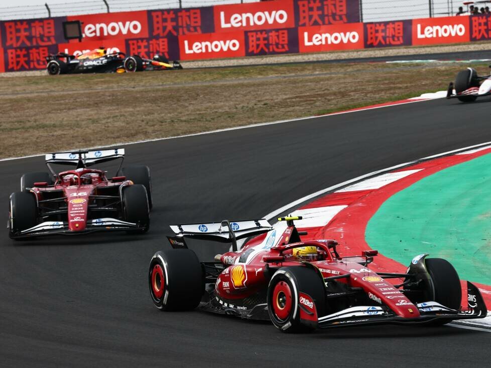 Lewis Hamilton, Charles Leclerc, Oliver Bearman