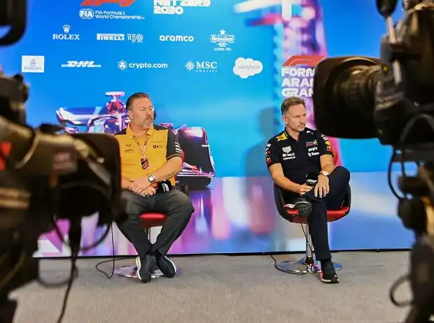 Zak Brown, Christian Horner Titel-Bild zur News: Zak Brown, Christian Horner