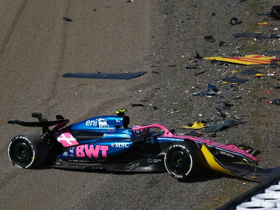Jack Doohan nach seinem Unfall im Formel-1-Training in Suzuka 2025