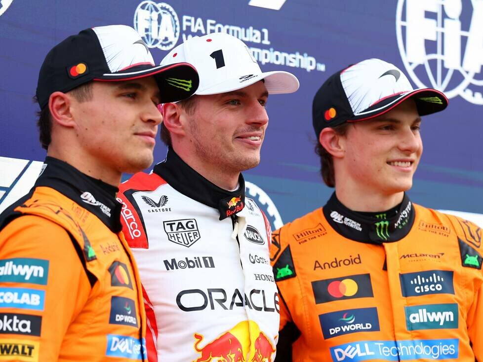 Lando Norris, Max Verstappen, Oscar Piastri