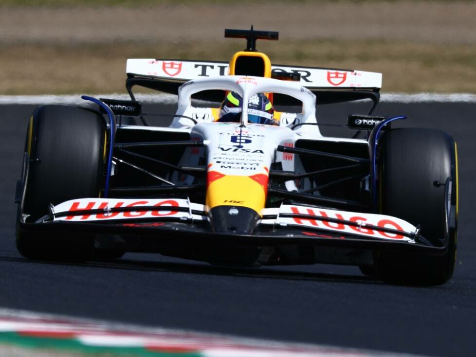 Isack Hadjar bei seiner ersten Formel-1-Punktefahrt 2025 in Suzuka