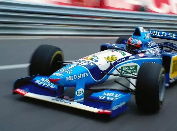 Michael Schumacher im Benetton B195 in Monaco 1995 Titel-Bild zur News: Michael Schumacher im Benetton B195 in Monaco 1995