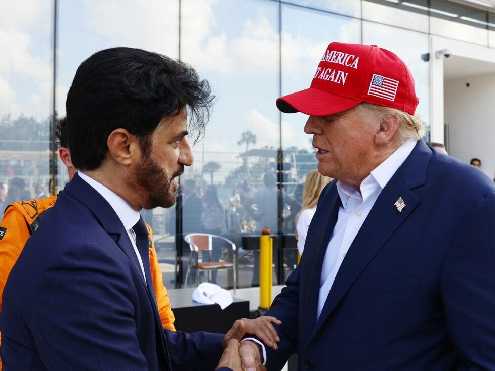 FIA-Präsident Mohammed bin Sulayem mit US-Präsident Donald Trump