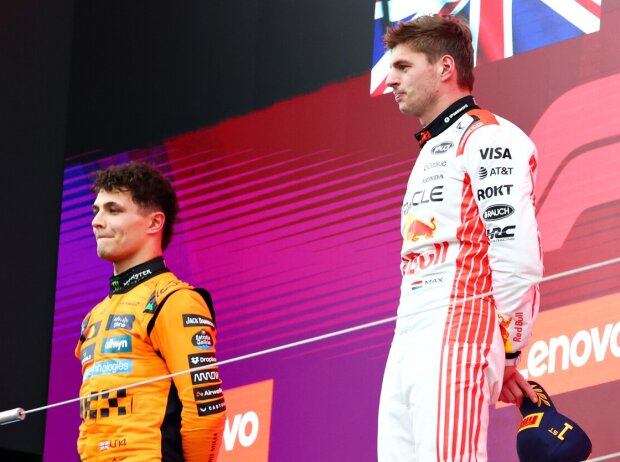 Max Verstappen profitierte als Führender von dem Effekt, Lando Norris weniger ... Max Verstappen profitierte als Führender von dem Effekt, Lando Norris weniger ...