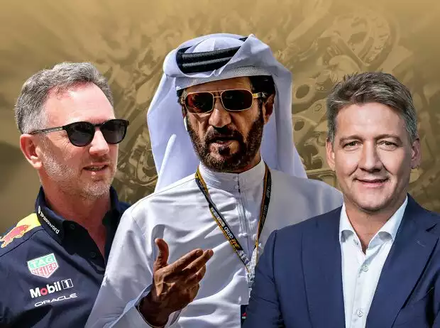 Christian Horner, Mohammed bin Sulayem, Gernot Döllner Titel-Bild zur News: Christian Horner, Mohammed bin Sulayem, Gernot Döllner