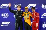 Oscar Piastri (McLaren), George Russell (Mercedes) und Charles Leclerc (Ferrari) 