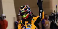 Oscar Piastri (McLaren) jubelt über die Pole beim Formel-1-Rennen in Bahrain 2025