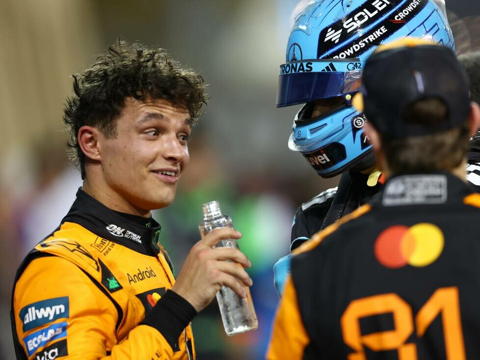 Oscar Piastri, George Russell, Lando Norris