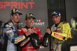 Alex Marquez (Gresini), Marc Marquez (Ducati) und Franco Morbidelli (VR46) 