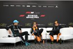 Oscar Piastri (McLaren), George Russell (Mercedes) und Lando Norris (McLaren) 