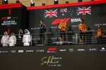 Oscar Piastri (McLaren), George Russell (Mercedes) und Lando Norris (McLaren) 