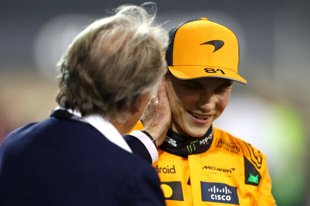 Luca di Montezemolo Oscar Piastri McLaren McLaren F1 ~Luca di Montezemolo und Oscar Piastri (McLaren) ~ 
