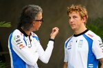 Laurent Mekies und Liam Lawson (Racing Bulls) 