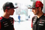 Oliver Bearman (Haas) und Esteban Ocon (Haas) 