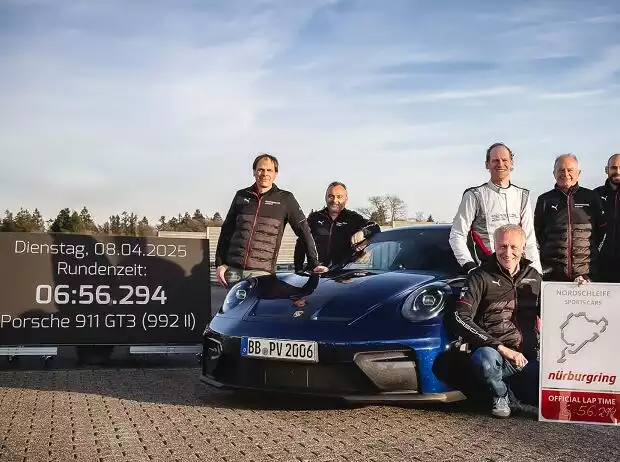 Porsche 911 GT3 meistert Nordschleife in 6:56,294 Minuten Titel-Bild zur News: Porsche 911 GT3 meistert Nordschleife in 6:56,294 Minuten