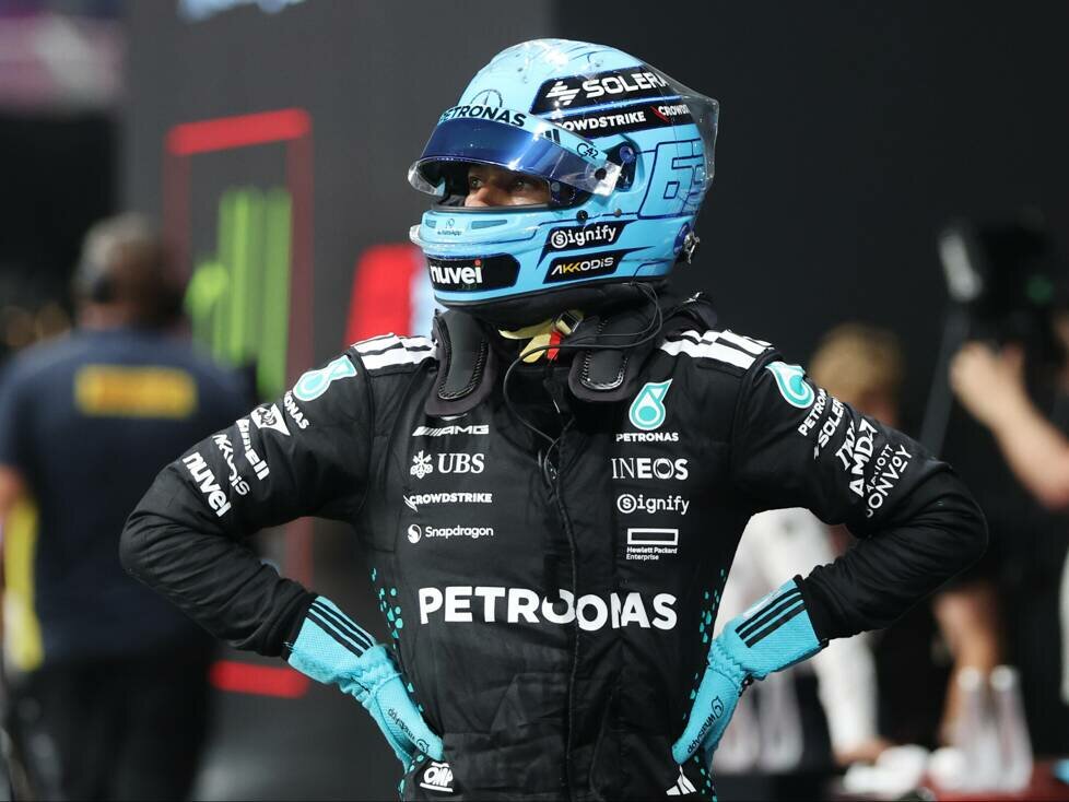 George Russell (Mercedes) beim Formel-1-Rennen in Saudi-Arabien 2025