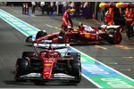 Charles Leclerc (Ferrari) und Lewis Hamilton (Ferrari) 