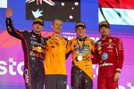 Oscar Piastri (McLaren), Max Verstappen (Red Bull) und Charles Leclerc (Ferrari) 