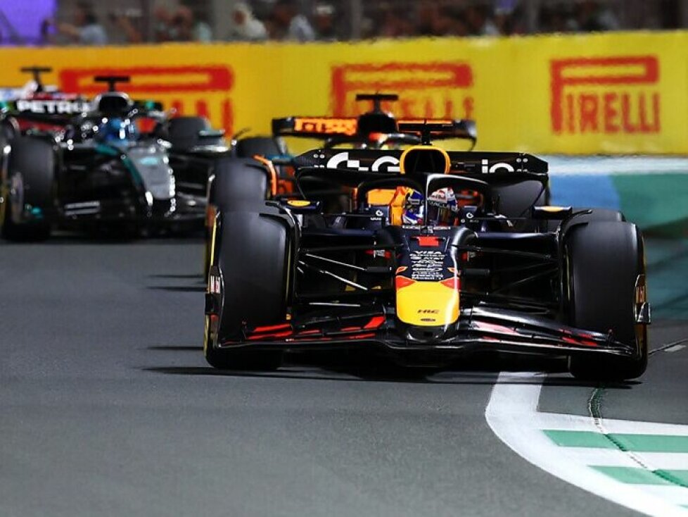 Max Verstappen, Oscar Piastri, George Russell