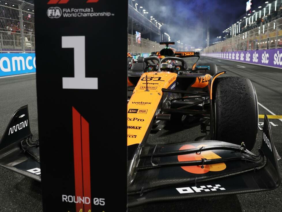 Oscar Piastri nach seinem Sieg beim Formel-1-Rennen in Saudi-Arabien 2025