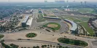Blick auf die Formel-1-Rennstrecke in Hanoi in Vietnam
