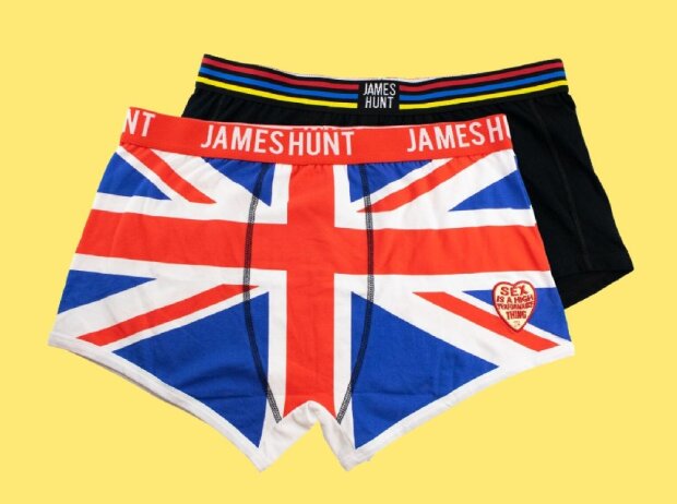 Boxershorts im Design von Formel-1-Legende James Hunt Boxershorts im Design von Formel-1-Legende James Hunt