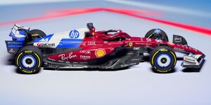 Sonderlackierung für Titelsponsor: "Blauer" Ferrari in Miami