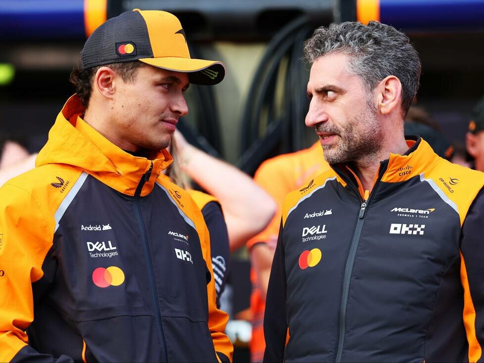 Lando Norris und Andrea Stella