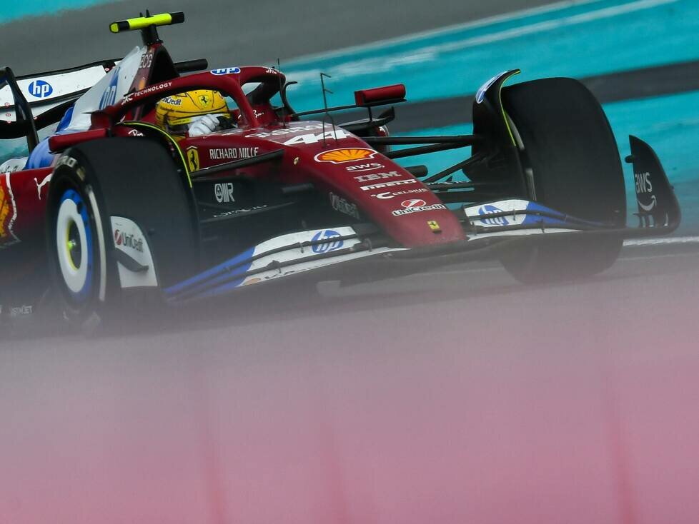 Lewis Hamilton im Ferrari SF-25 beim Formel-1-Rennen in Miami 2025