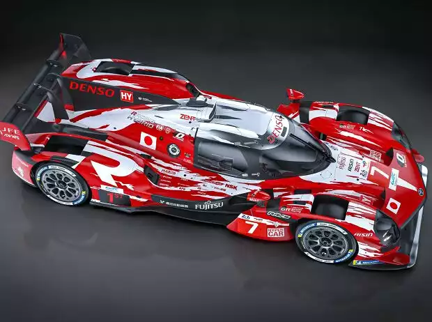 Toyota fäht in Le Mans mit einem Sonderdesign anlässlich des 40-jährigen Jubiläums Titel-Bild zur News: Toyota fäht in Le Mans mit einem Sonderdesign anlässlich des 40-jährigen Jubiläums