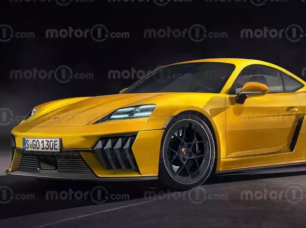 2027 Porsche 718 Cayman EV Rendering Titel-Bild zur News: 2027 Porsche 718 Cayman EV Rendering