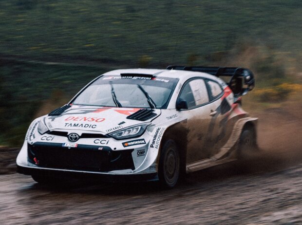 Elfyn Evans beim Test vor der Rallye Portugal Elfyn Evans beim Test vor der Rallye Portugal