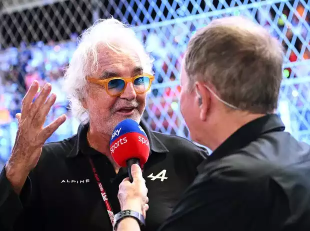 Flavio Briatore im Interview mit Sky-Reporter Martin Brundle Titel-Bild zur News: Flavio Briatore im Interview mit Sky-Reporter Martin Brundle