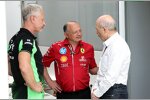Jonathan Wheatley (Sauber), Frederic Vasseur (Ferrari) und Peter Sauber 