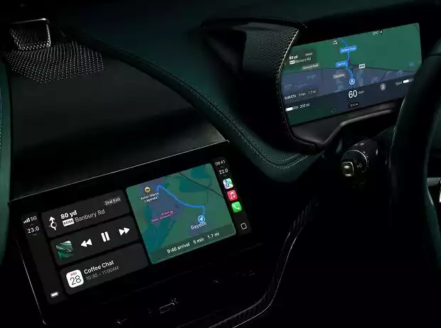 Apple Car Play ultra in einem Aston Martin Titel-Bild zur News: Apple Car Play ultra in einem Aston Martin