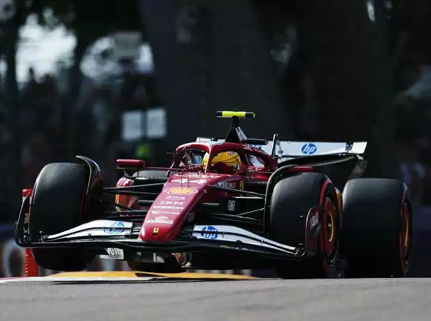 Lewis Hamilton (Ferrari SF-25) beim Formel-1-Rennen in Imola 2025 Titel-Bild zur News: Lewis Hamilton (Ferrari SF-25) beim Formel-1-Rennen in Imola 2025