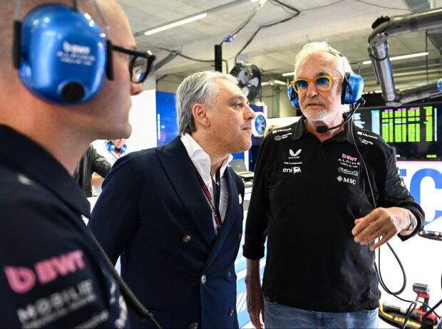 Renault-Konzernchef Luca de Meo mit Flavio Briatore Renault-Konzernchef Luca de Meo mit Flavio Briatore