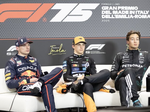 Max Verstappen, Oscar Piastri, George Russell Max Verstappen, Oscar Piastri, George Russell