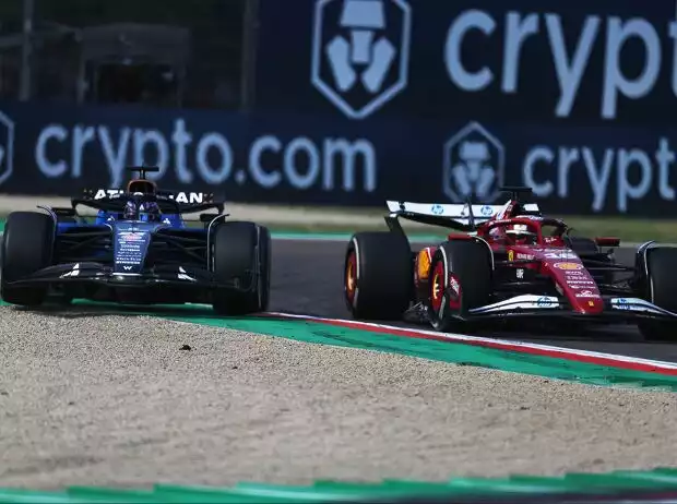 Alexander Albon (Williams FW47) und Charles Leclerc (Ferrari SF-25) beim Formel-1-Rennen in Imola 2025 Titel-Bild zur News: Alexander Albon (Williams FW47) und Charles Leclerc (Ferrari SF-25) beim Formel-1-Rennen in Imola 2025