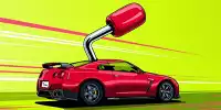 Illustration R35 Nissan GT-R mit Schaltgetriebe