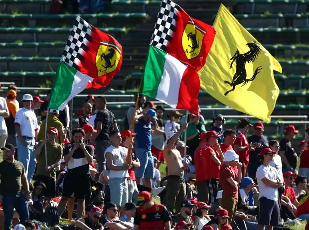Formel-1- und Ferrari-Fans in Imola 2025 Titel-Bild zur News: Formel-1- und Ferrari-Fans in Imola 2025