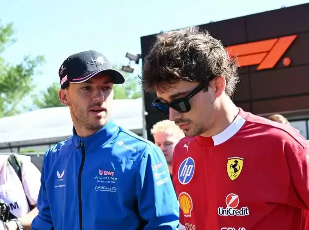 Pierre Gasly (Alpine) und Charles Leclerc (Ferrari) Titel-Bild zur News: Pierre Gasly (Alpine) und Charles Leclerc (Ferrari)