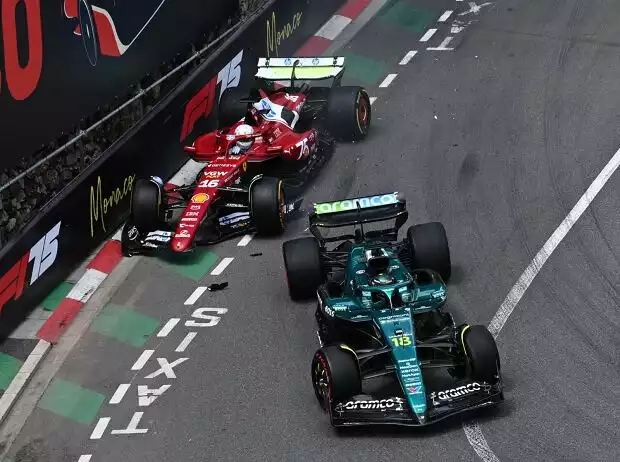Charles Leclerc (Ferrari SF-25) fährt auf Lance Stroll (Aston Martin AMR25) beim Formel-1-Rennen in Monaco auf Titel-Bild zur News: Charles Leclerc (Ferrari SF-25) fährt auf Lance Stroll (Aston Martin AMR25) beim Formel-1-Rennen in Monaco auf
