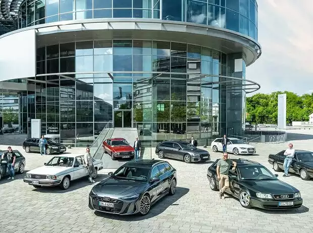 Gruppenfoto der Audi A6 Titel-Bild zur News: Gruppenfoto der Audi A6