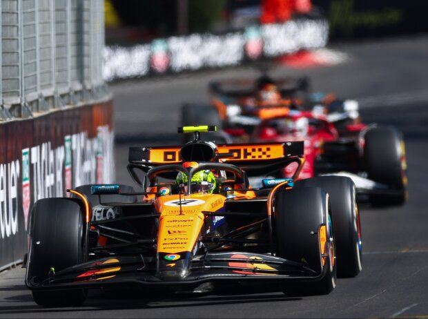 Lando Norris konnte sich nicht entspannen, die Verfolger hingen stets an ihm dran Lando Norris konnte sich nicht entspannen, die Verfolger hingen stets an ihm dran