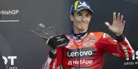 Bild zum Inhalt: "Hatte Glück mit roter Flagge": Marc Marquez nach Sturz auf dem Podium