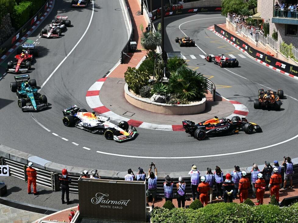 Die Startphase in Monaco 2025 in der Haarnadel-Kurve