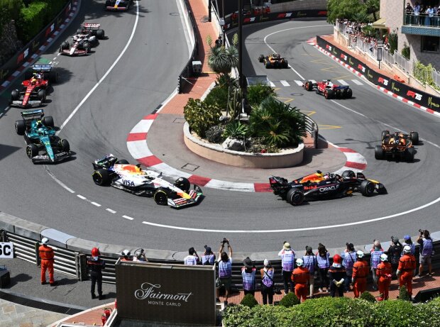 Die Startphase in Monaco 2025 in der Haarnadel-Kurve Die Startphase in Monaco 2025 in der Haarnadel-Kurve